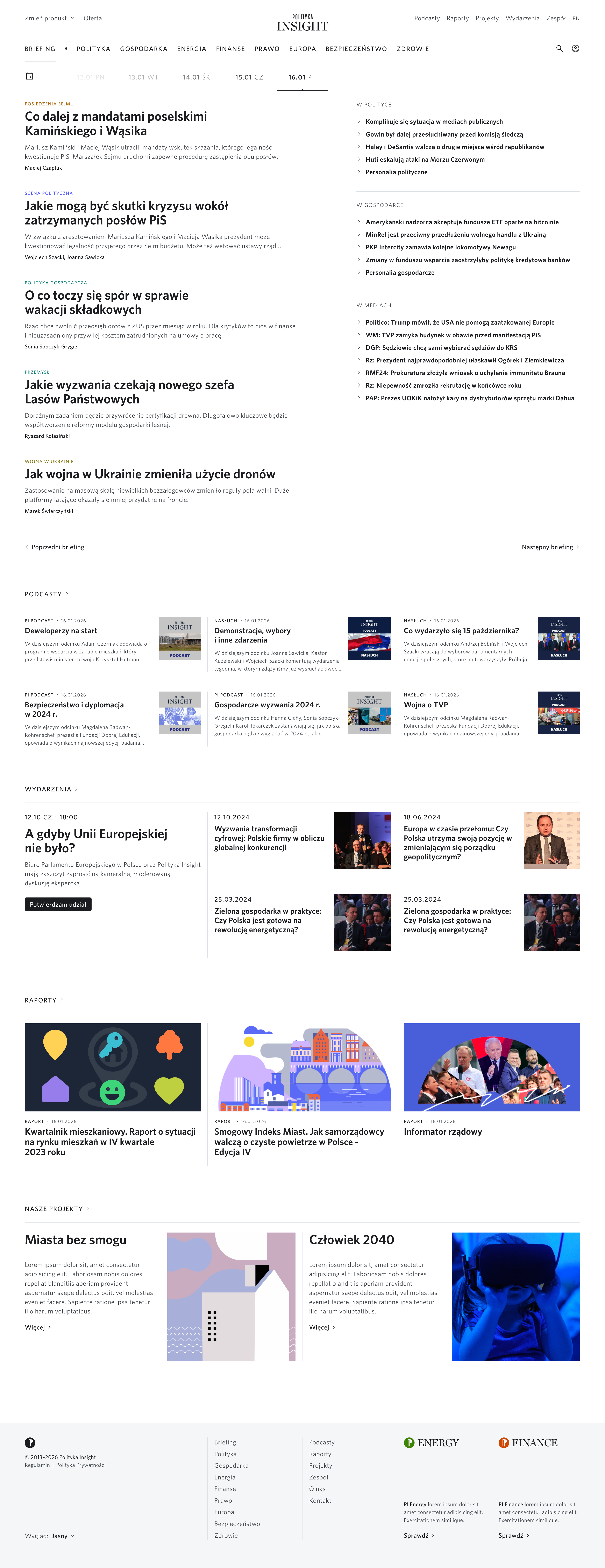 Polityka Insight - strona główna