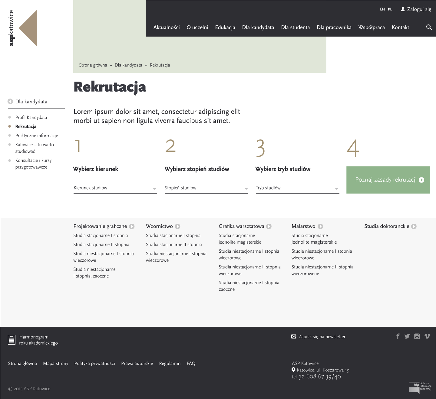 ASP Katowice recruitment page