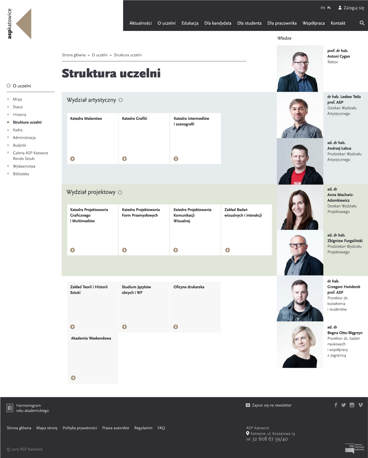 ASP Katowice structure