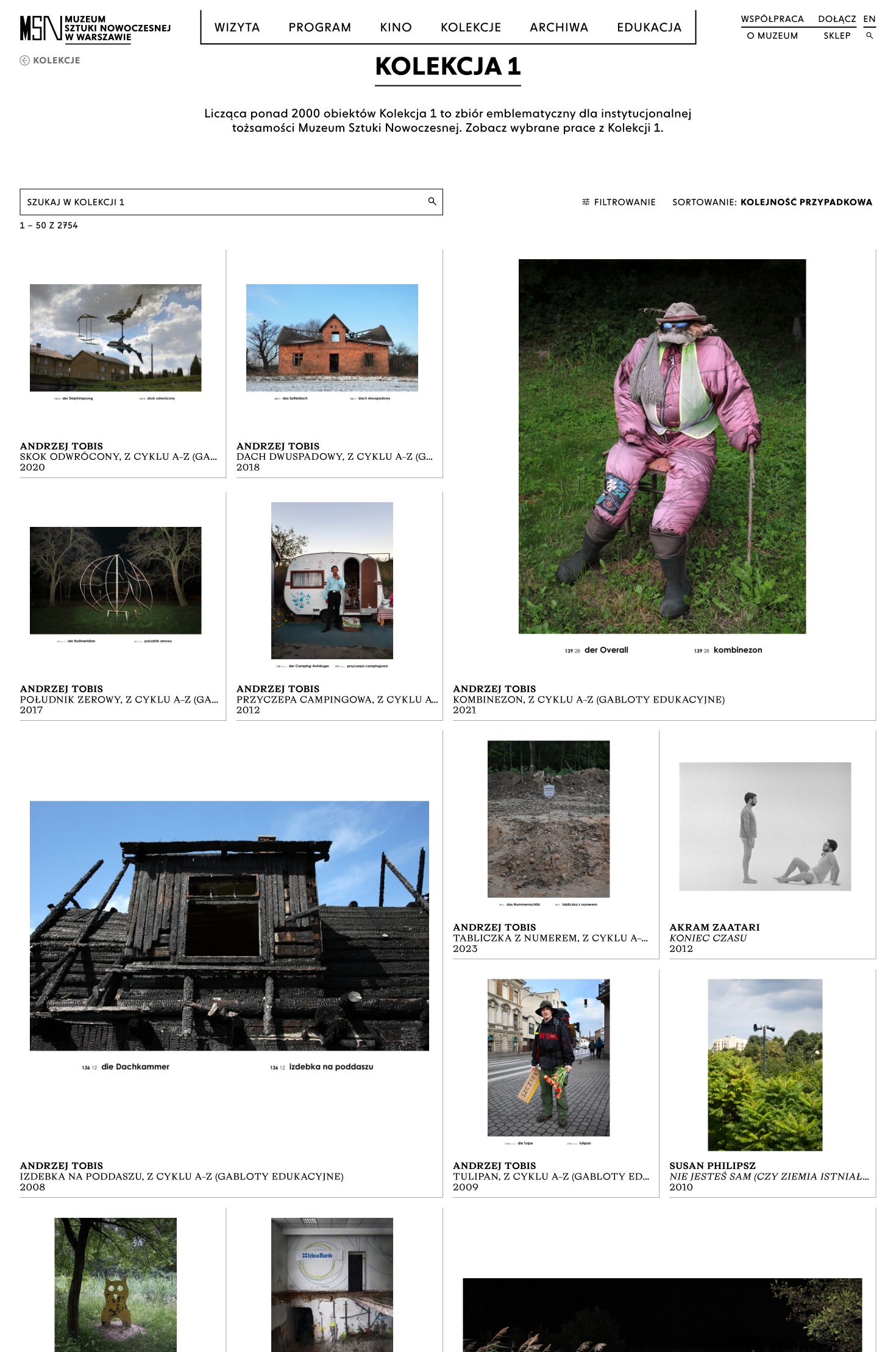 Muzeum Sztuki Nowoczesnej - kolekcja