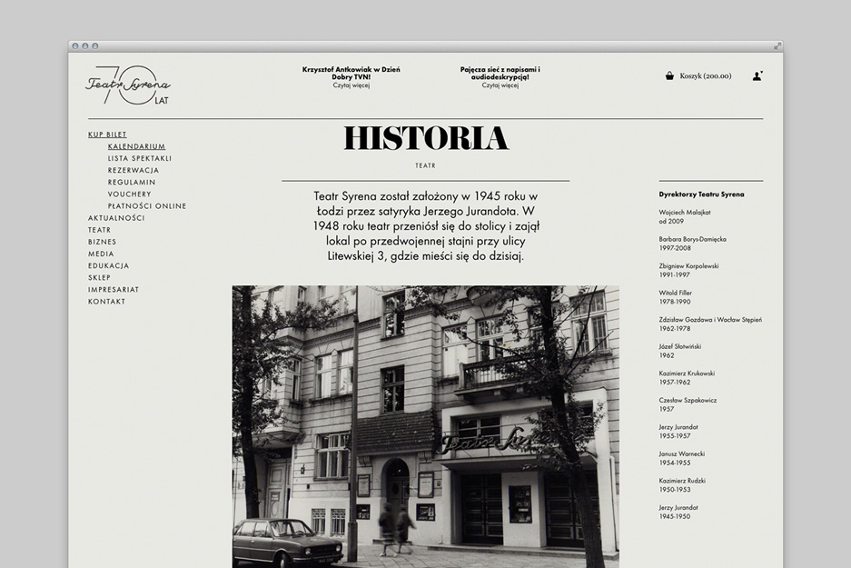 Strona Teatru Syrena