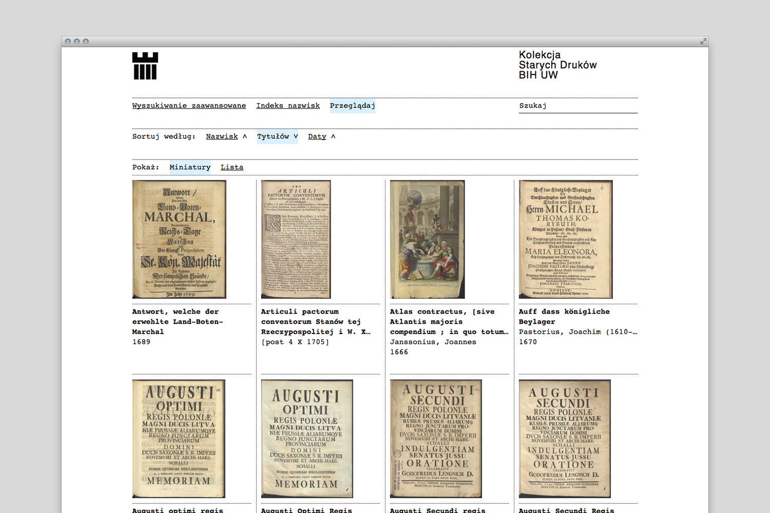 Kolekcja Starodruków